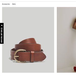 Madewell Medium Perfect Leather Belt